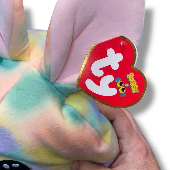 Ty Squish A Boos Plush Furry Easter Bunny Pillow Nursery Decor Baby Shower 18" - Picture 13 of 13